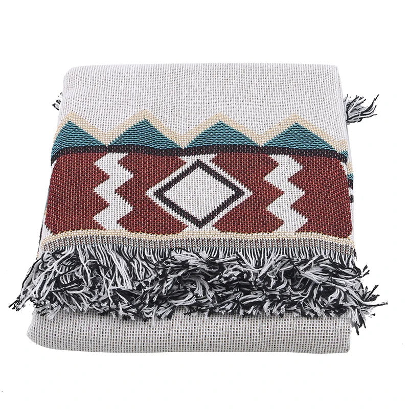 Floroux Cover with tribal style | Bohemian design | For indoor and outdoor use | Soft and versatile