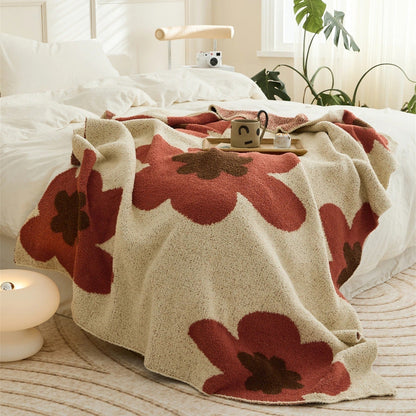FloralSoft - Luxe Microfibre Couverture pour un Confort Ultime