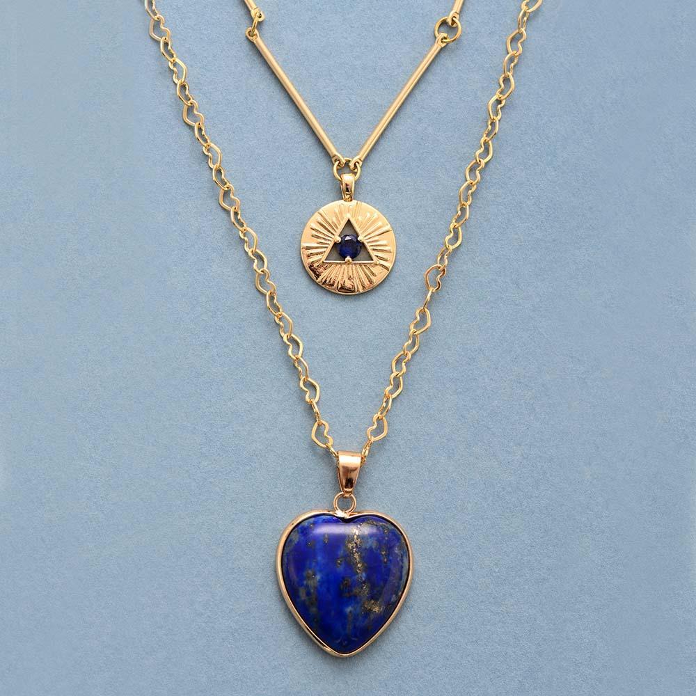 Collier Althea – Élégante Chaîne de Lapis Protecteur