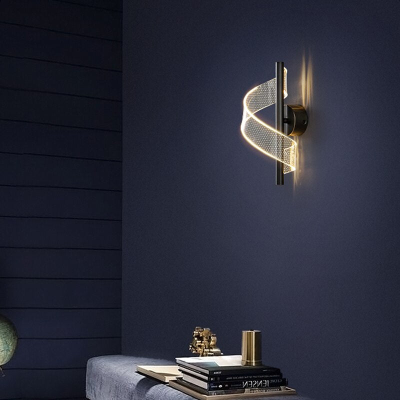 Floroux Applique Murale Luxueuse avec Lustre en Verre | Éclairage Élégant | Design Haut de Gamme