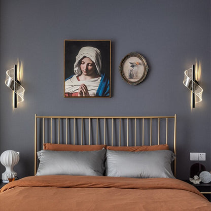 Floroux Applique Murale Luxueuse avec Lustre en Verre | Éclairage Élégant | Design Haut de Gamme