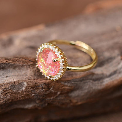 Elowen Glow Ring - Bague de Cocktail Mystique au Design Élégant