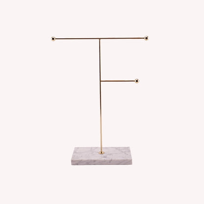 Étagère à bijoux en marbre doré élégant Floroux