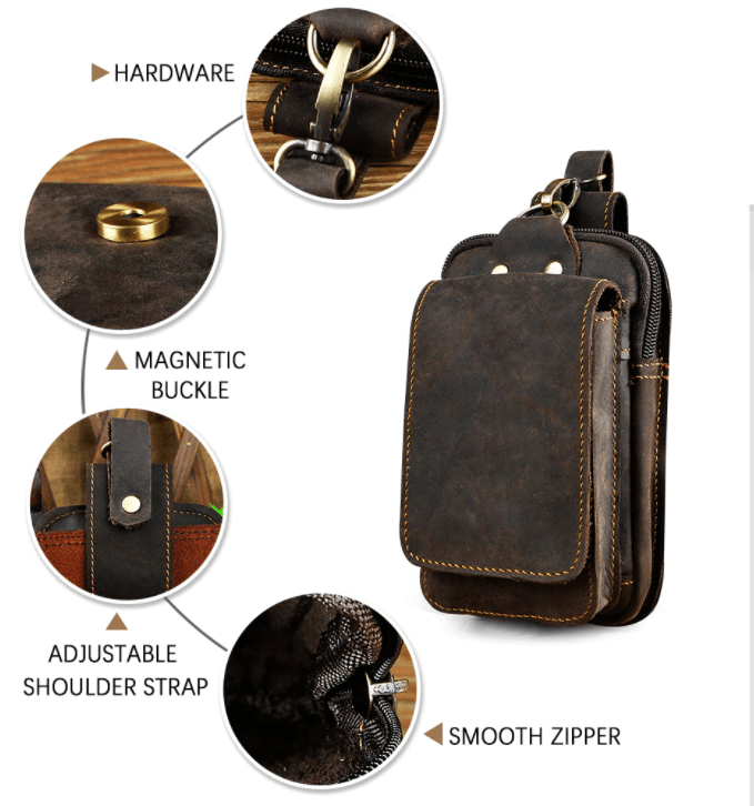 EliteGuard – Sacoche en cuir de luxe pour hommes
