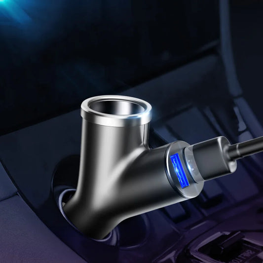 Baseus 40W 2-Port Charge Rapide Prise de Voiture - USB A Alimentation Livraison PD Chargeur de Téléphone Plug