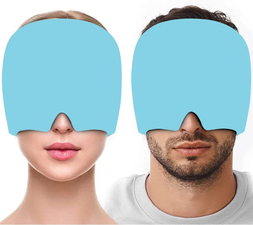Casquette de soulagement des migraines en gel rafraîchissant - Chapeau de thérapie contre les maux de tête ajustable pour un confort ultime et un soulagement apaisant