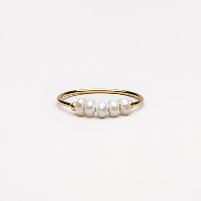 Chic Isolde Mini Pearl Ring - Élevez votre style !