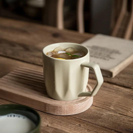 Minimale Retro Tasse avec poignées résistantes à la chaleur │ Design moderne et simple en céramique ustensiles de cuisine