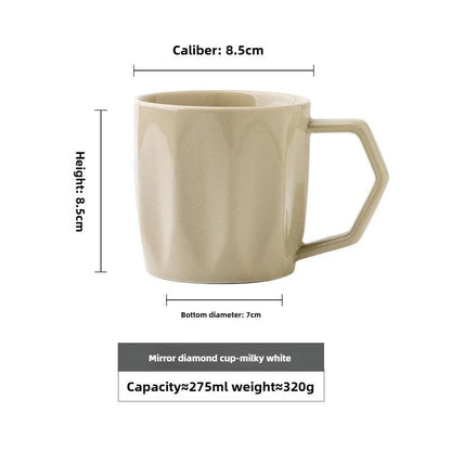 Minimale Retro Tasse avec poignées résistantes à la chaleur │ Design moderne et simple en céramique ustensiles de cuisine