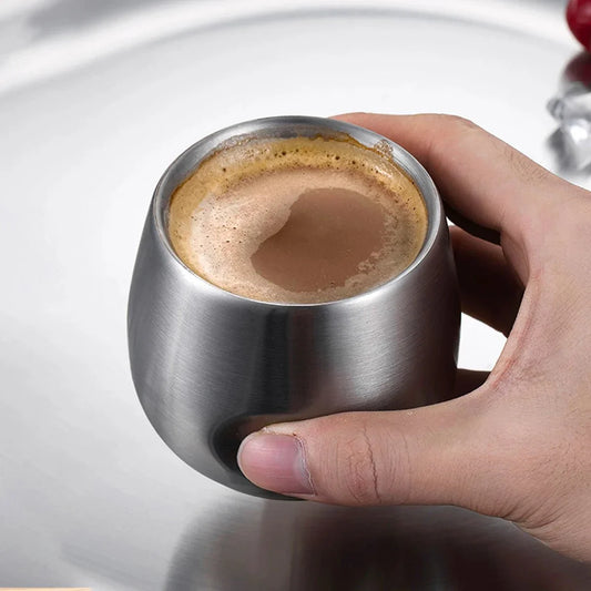 Tasse à espresso minimaliste avec double isolation