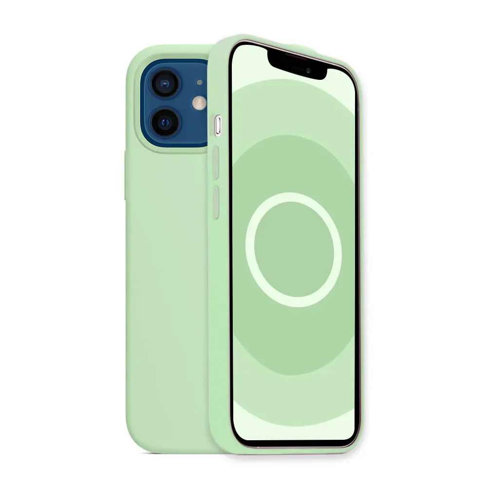 Coque en silicone liquide MagSafe de luxe pour iPhone 15 14 13 12 11 Pro Max Protection complète pour chargement sans fil