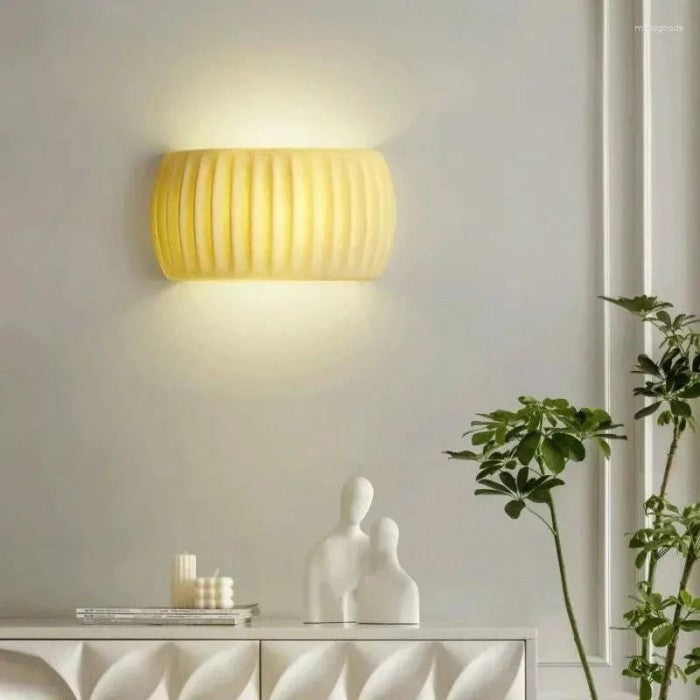 Floroux Art Deco résine cannelée applique