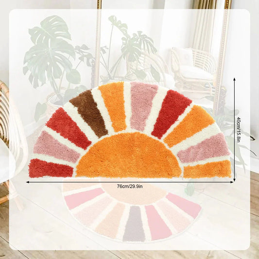 Tapis de porte multicolore « Soleil »