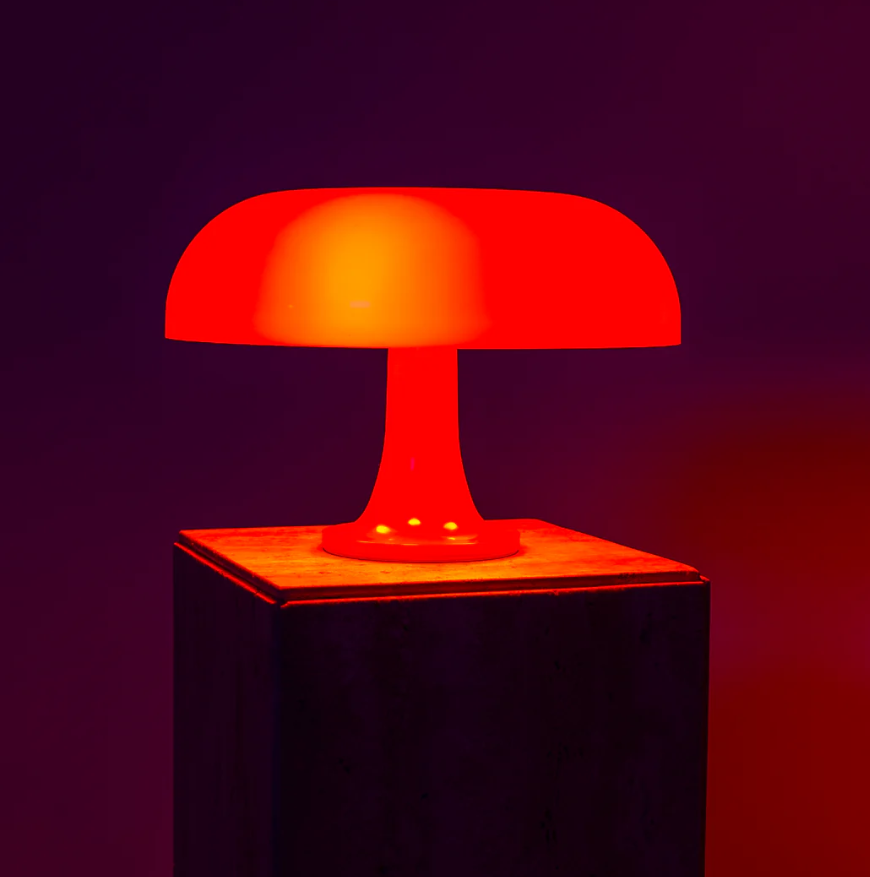 Floroux de Table Champignon - Éclairage moderne au design minimaliste et LED rechargeable