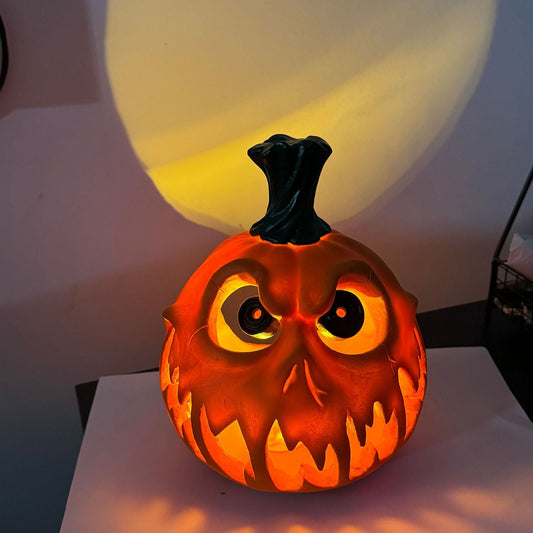Lampe de nuit LED tête de citrouille crâne d'Halloween - Cadeau parfait pour les enfants et les filles