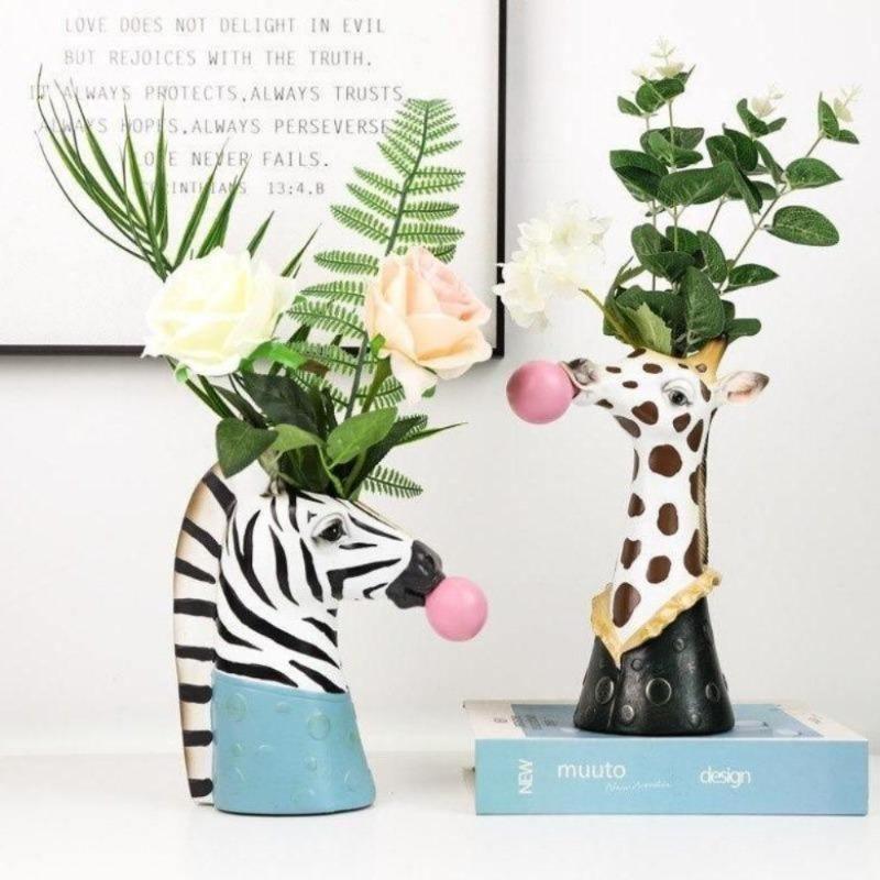 Floroux Decorative Animal Vase | Creative Flower Vase with Character