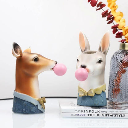 Floroux Decorative Animal Vase | Creative Flower Vase with Character