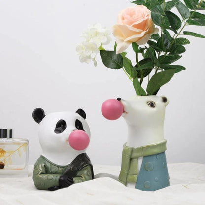 Floroux Decorative Animal Vase | Creative Flower Vase with Character