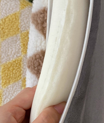 Coussin de siège avec motif losange en damier