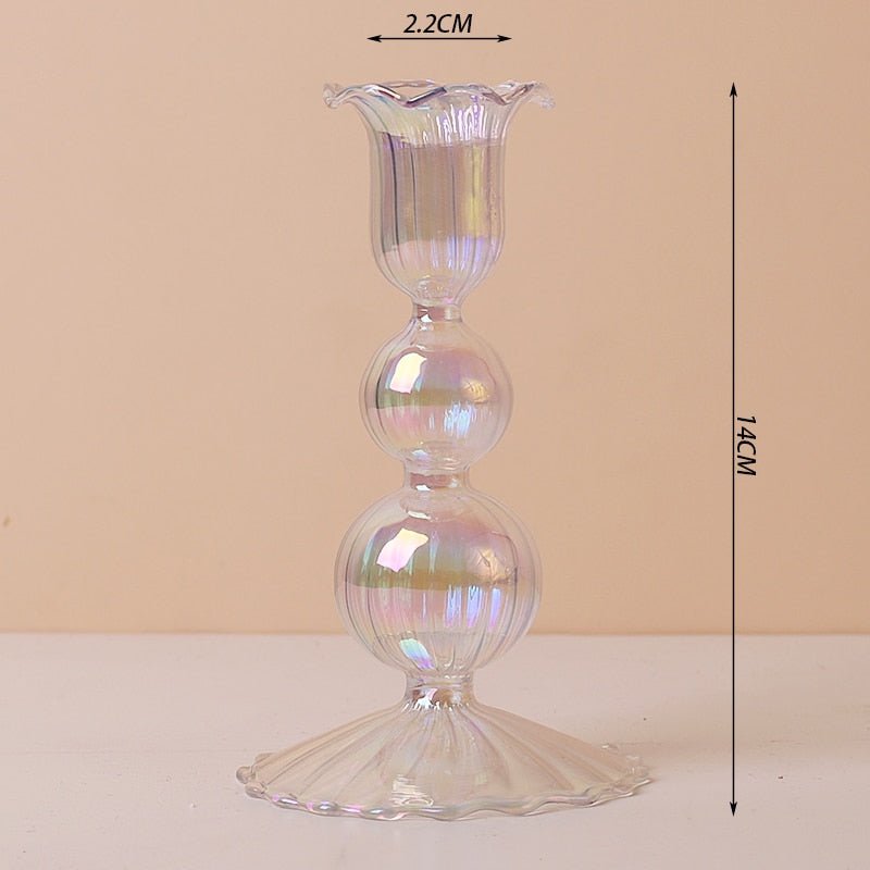 Bougeoirs nordiques scintillants