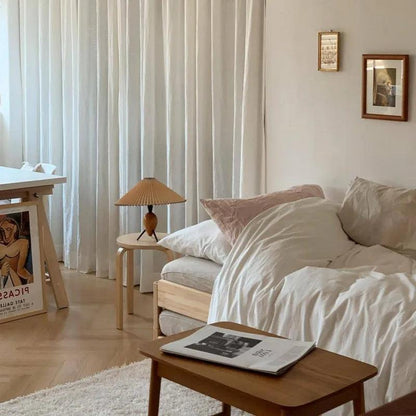 Éclairage pliable Nordic Retro │ Lampe de chevet en bois de style médiéval moderne