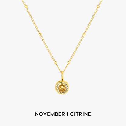 Aurora Pierre de Naissance Collier - Une Envoûtante Connexion