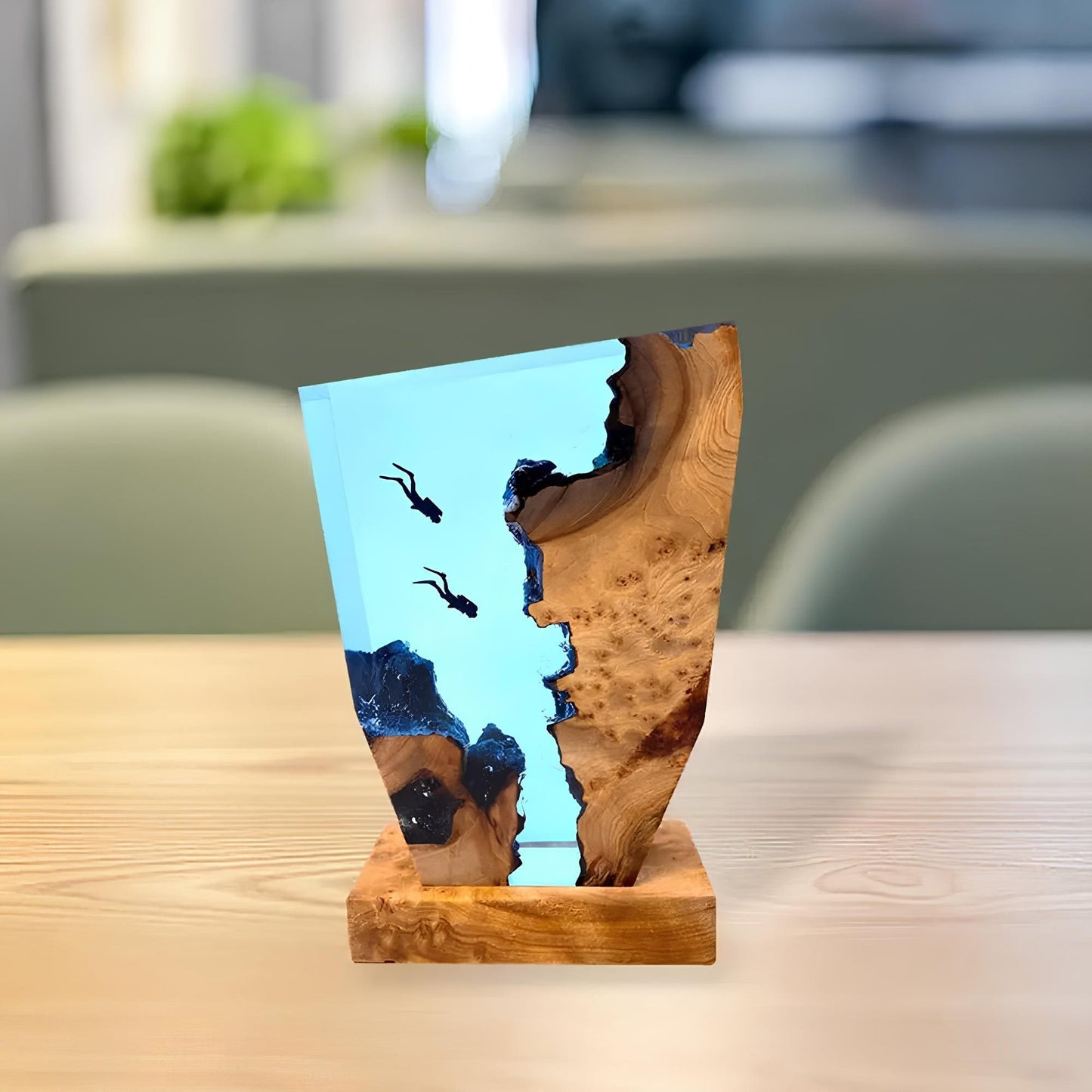 BlueAbyss – Lampe de Table Océanique Artistique