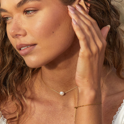 Choker en perles baroques élégantes Alina