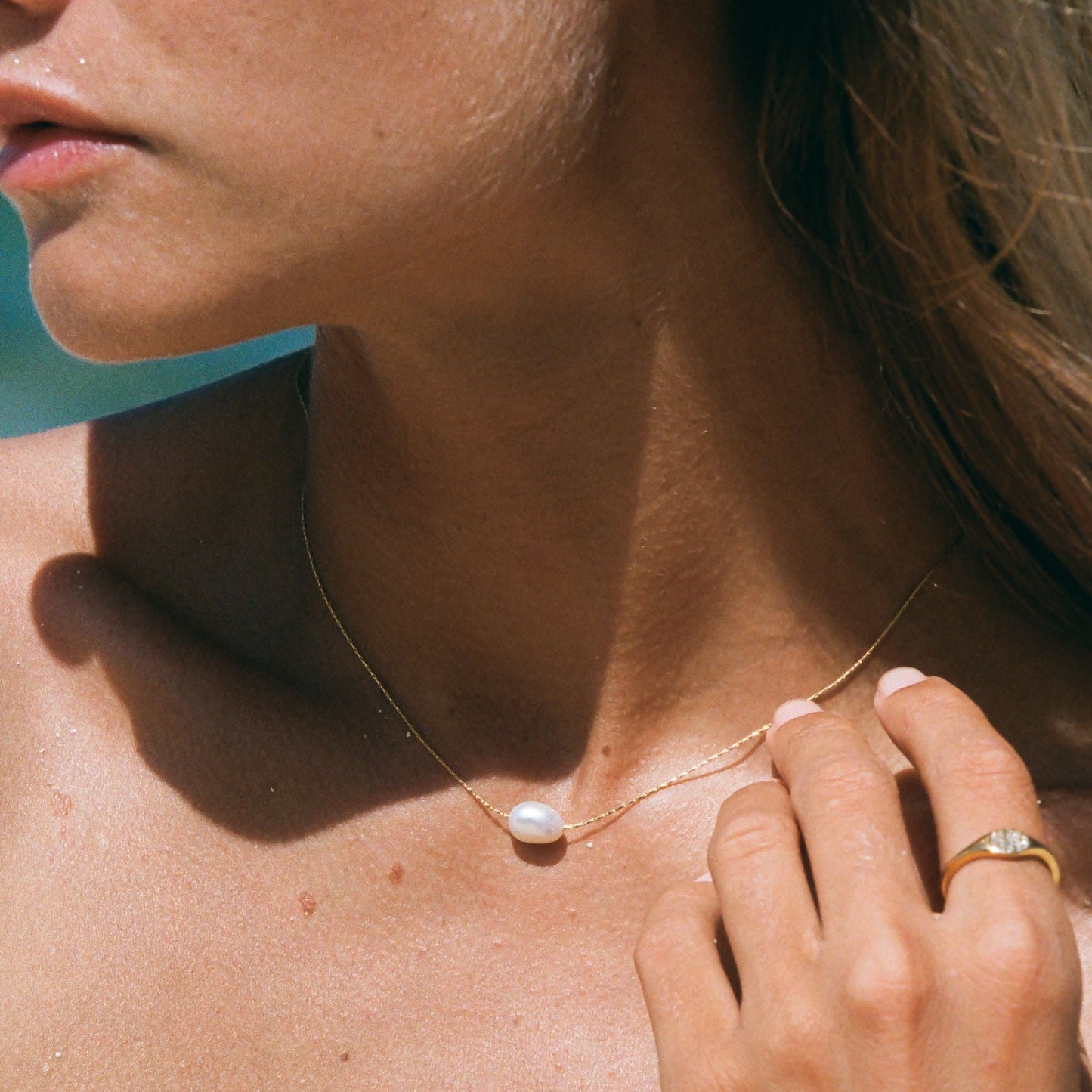 Choker en perles baroques élégantes Alina