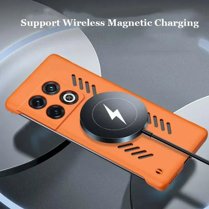 Étui de dissipation de chaleur MagSafe sans cadre respirant pour OnePlus 11 11R 10T 10R 9 9R 9RT Pro 5G couverture de charge sans fil magnétique