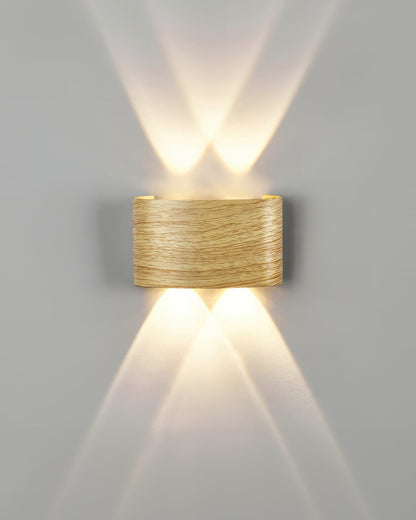 Lampe murale LED Lumina avec effet bois
