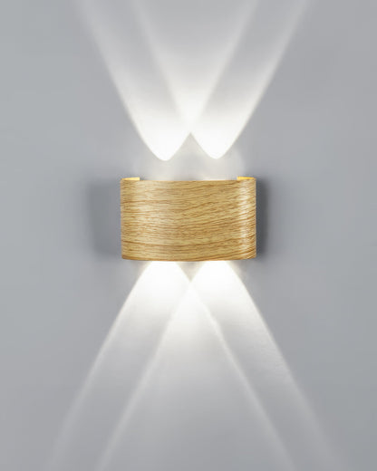 Lampe murale LED Lumina avec effet bois