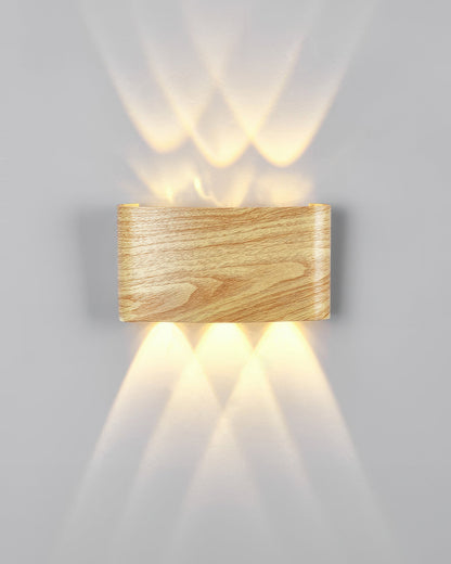 Lampe murale LED Lumina avec effet bois