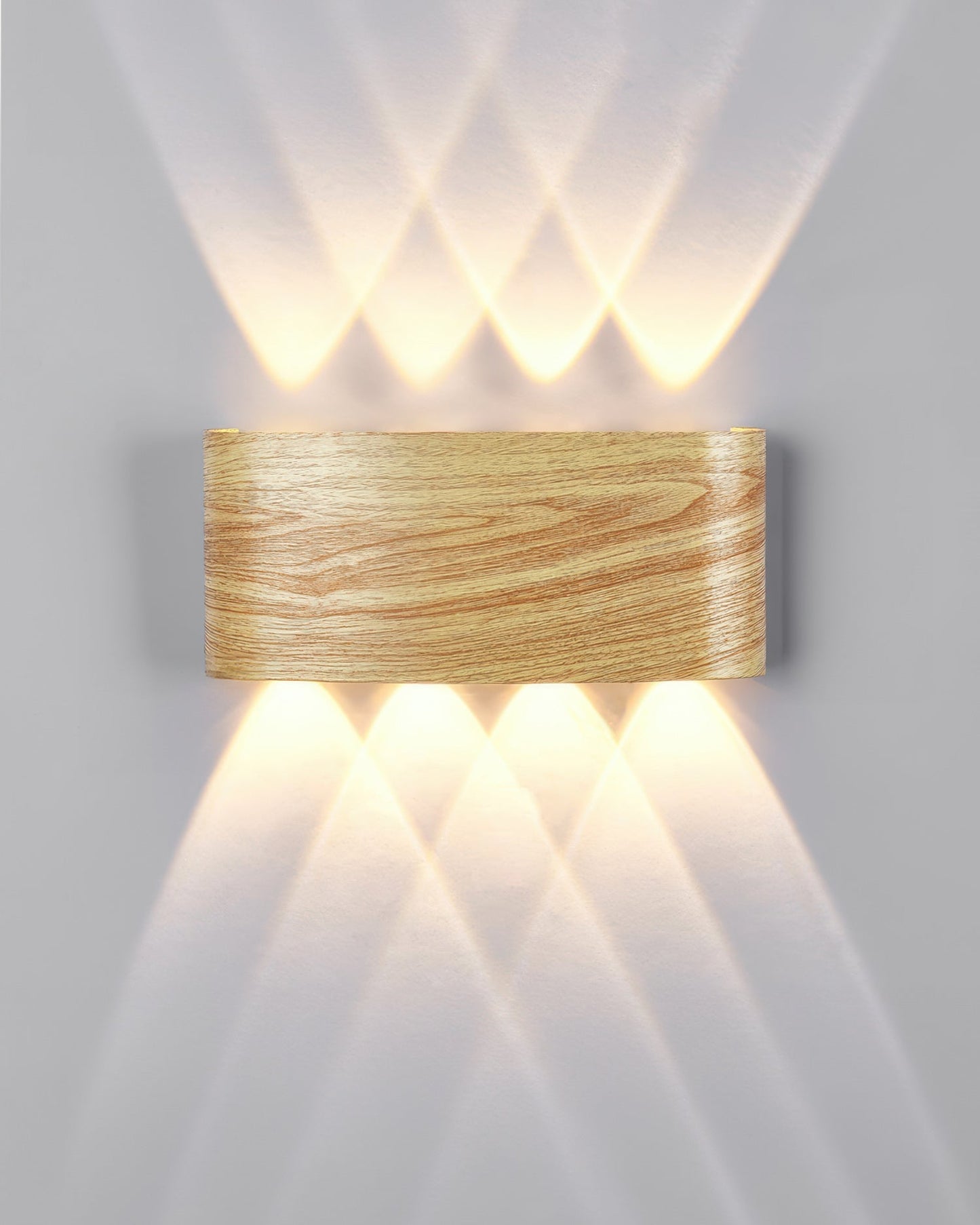 Lampe murale LED Lumina avec effet bois
