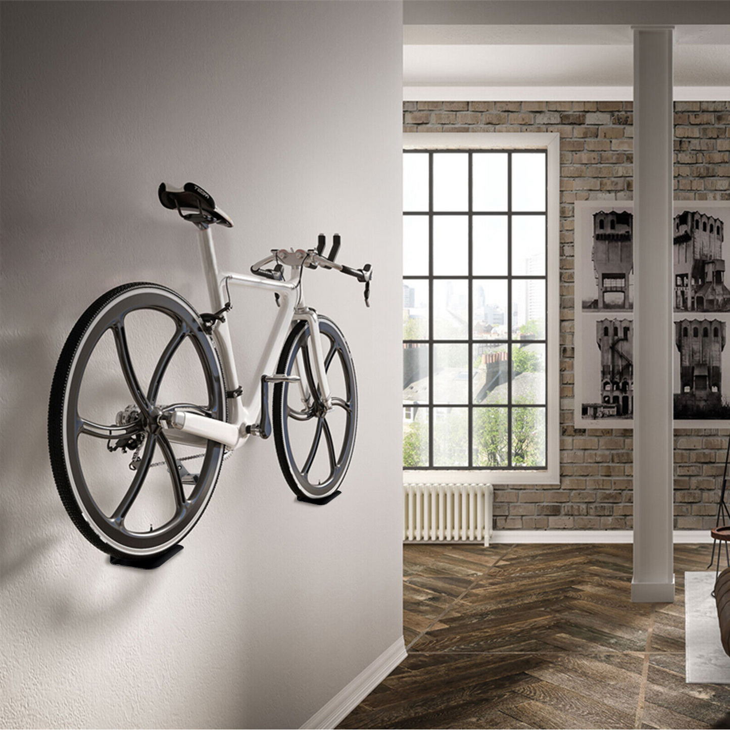 Floroux - Crochet de support mural pour vélo