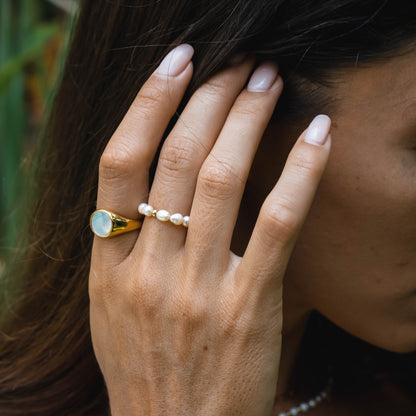 Bague Élégante Océan Perle pour Femmes - Bijoux en Perles Uniques