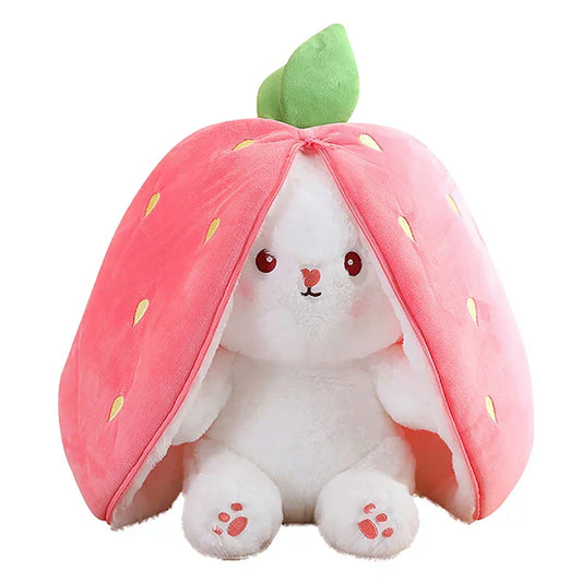 Lapin en peluche carotte