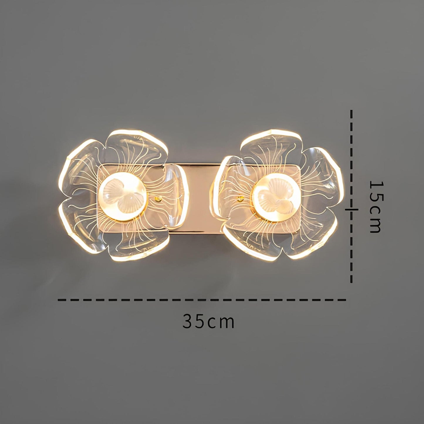 Floroux - Élégante lampe murale LED au style moderne en pétale