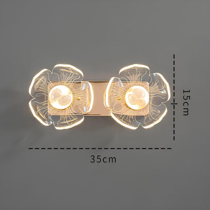 Floroux - Élégante applique LED dans un style moderne de pétale