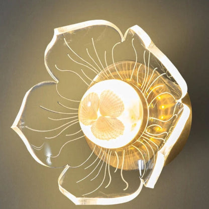 Floroux - Élégante lampe murale LED au style moderne en pétale
