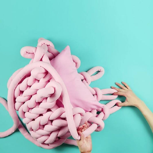 Coussin Tricot Épais