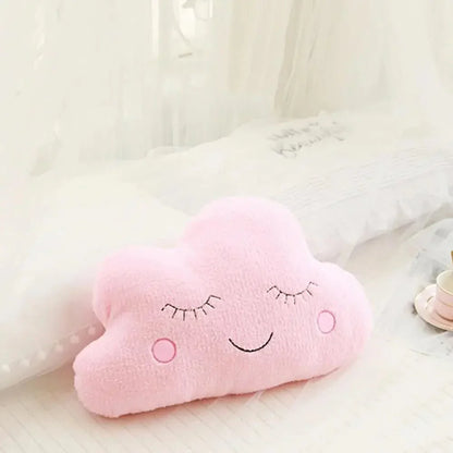 Coussin en peluche avec nuage de dessin animé