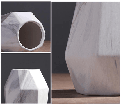 Floroux Geometric Marble Vases | Timeless Design | High Quality Decoration | Perfect for the Home