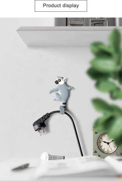 Floroux adhesive hooks in animal design | Versatile hooks for wall and refrigerator | Practical and decorative