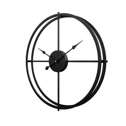 Horloge murale silencieuse en fer au design moderne