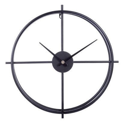 Horloge murale silencieuse en fer au design moderne