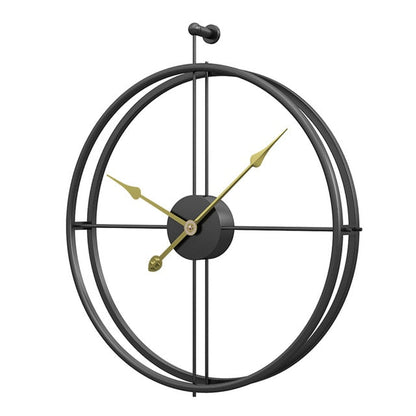 Horloge murale silencieuse en fer au design moderne