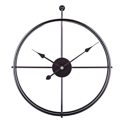Horloge murale silencieuse en fer au design moderne