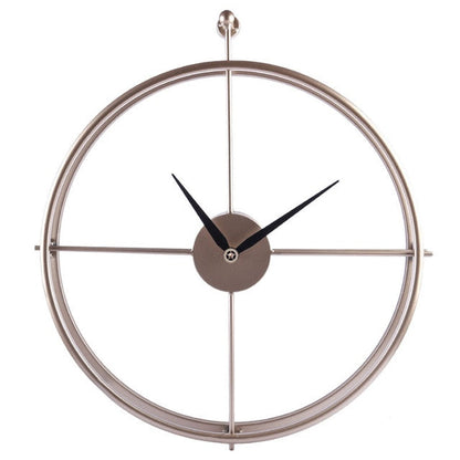 Horloge murale silencieuse en fer au design moderne