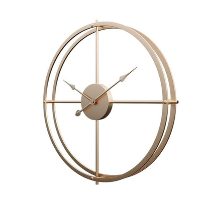 Horloge murale silencieuse en fer au design moderne